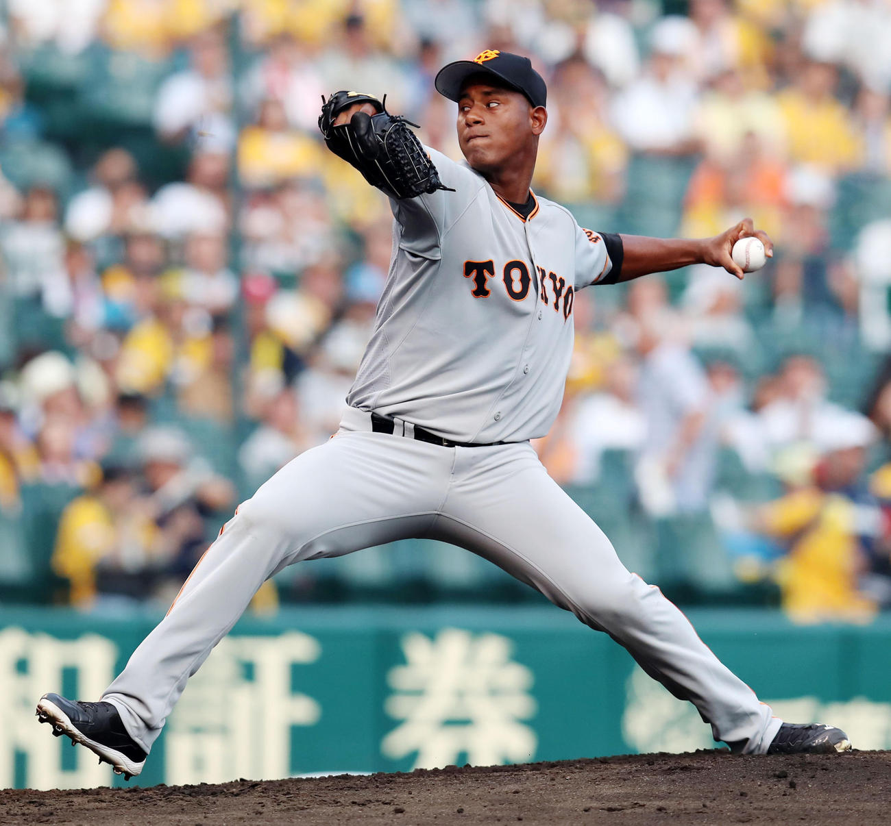 阪神戦に先発するメルセデス(撮影・加藤哉)