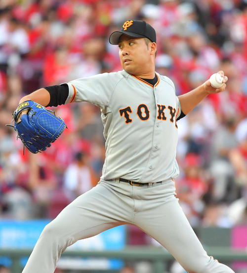 巨人先発の今村信貴（撮影・上田博志）