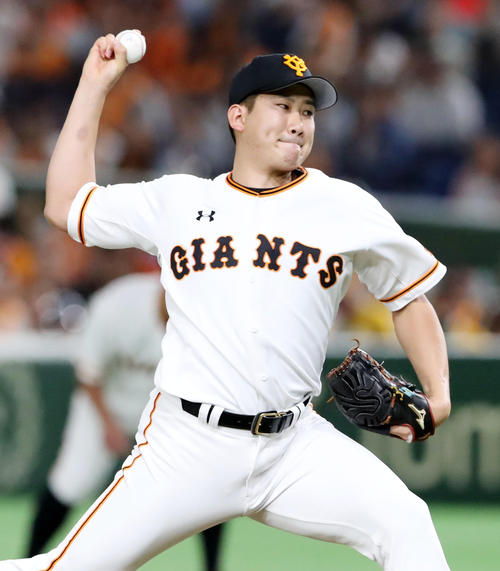 巨人対阪神　阪神戦に先発する菅野（撮影・加藤哉）