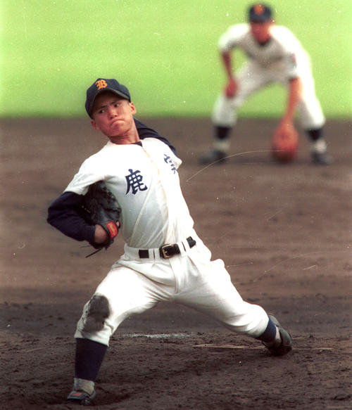 鹿児島実時代の杉内(1998年7月21日撮影)