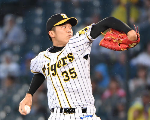 阪神先発の才木浩人（撮影・奥田泰也）
