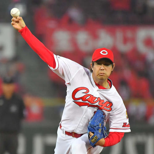 広島対阪神　広島先発野村祐輔（撮影・上田博志）