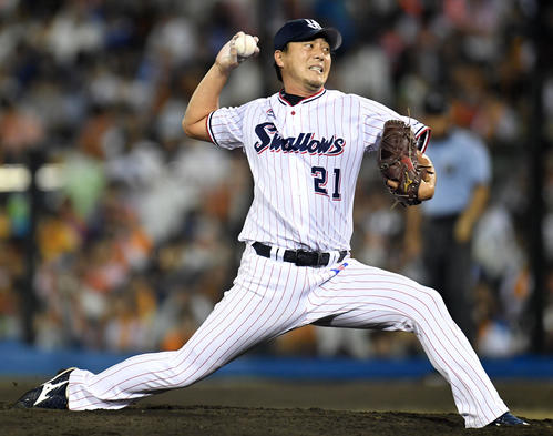 ヤクルト松岡（17年8月撮影）