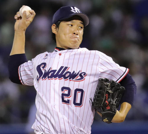 ヤクルト山本哲哉（2017年7月9日撮影）