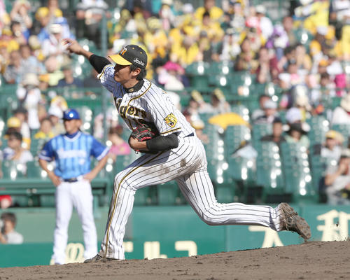 阪神対DeNA　阪神先発の藤浪（撮影・上山淳一）