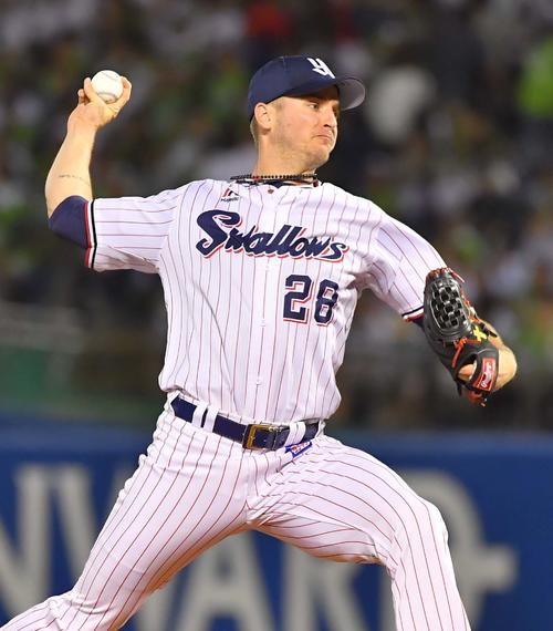 ヤクルト先発デービット・ブキャナン(撮影・上田博志)