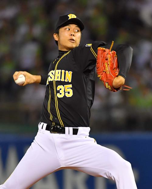 阪神先発才木浩人(撮影・上田博志)