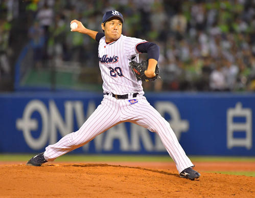 山本哲哉のラスト登板(撮影・上田博志)
