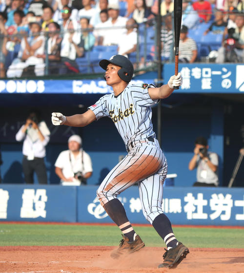 東海大相模・森下翔太（2018年7月24日撮影）