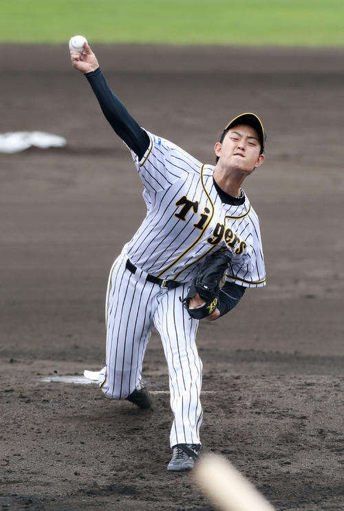 白組で先発する望月（撮影・前田充）
