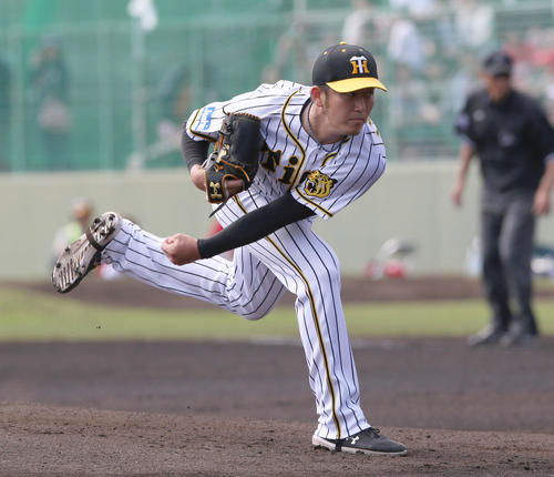 阪神先発の岩貞祐太（撮影・上山淳一）