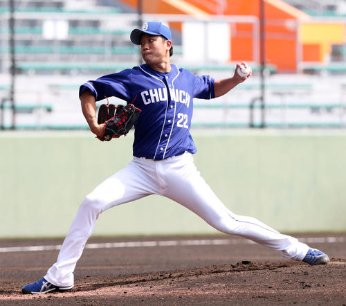 巨人対中日 中日先発の大野雄(撮影・垰建太)