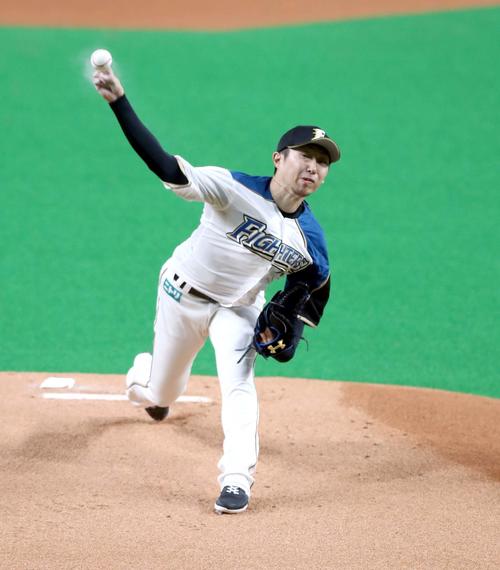 日本ハム対DeNA　日本ハム先発の金子（撮影・黒川智章）