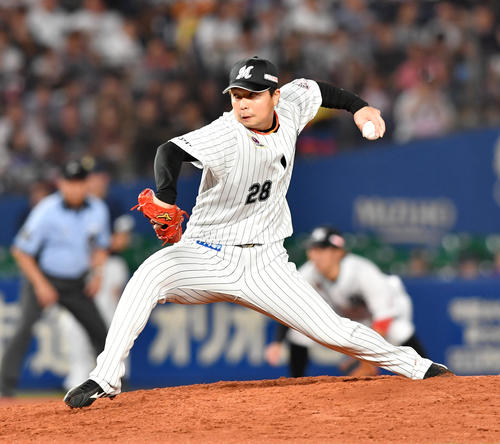 ロッテ松永昂大（2018年8月24日撮影）