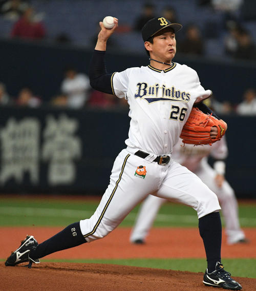 オリックス対ヤクルト オリックス先発の東明大貴(撮影・渦原淳)