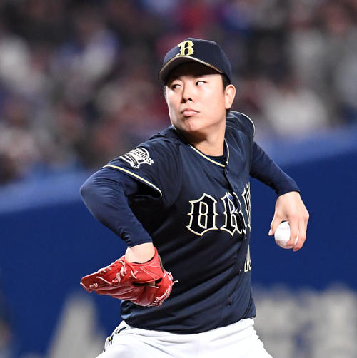 中日対オリックス　オリックス先発の松葉（撮影・前岡正明）