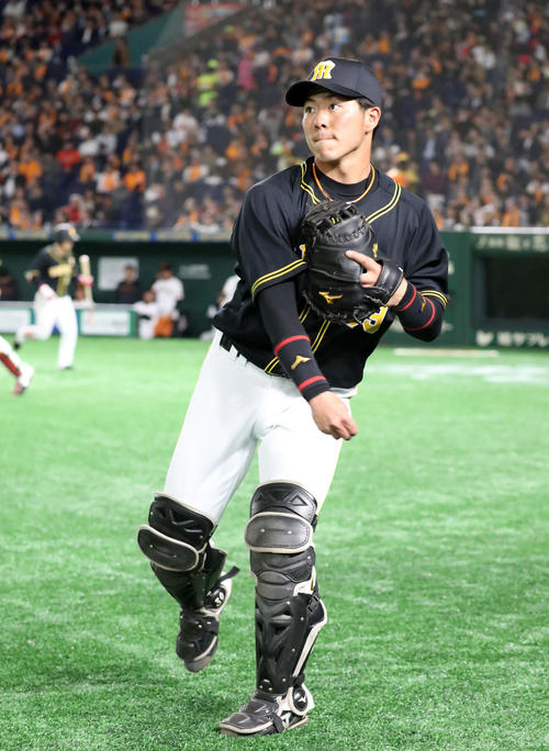 巨人対阪神　岡崎の代わりに1軍へ上がった長坂（撮影・加藤哉）