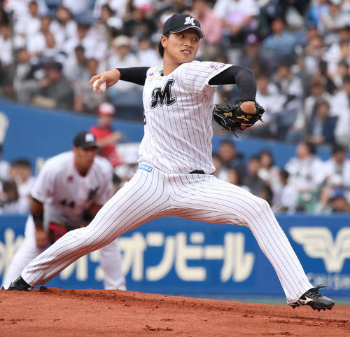 ロッテ岩下（2018年10月13日撮影）
