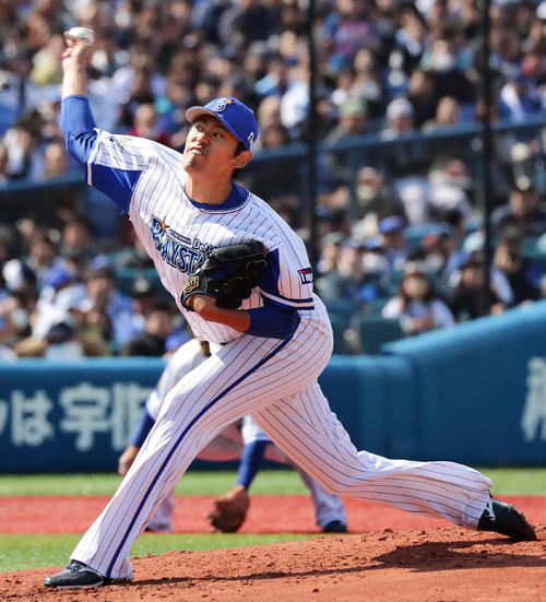 DeNA井納翔一（2019年3月17日撮影）