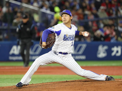 DeNA対広島　1安打完封で2勝目を挙げたDeNA今永（撮影・河野匠）