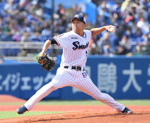 ヤクルト石川（2019年4月6日撮影）