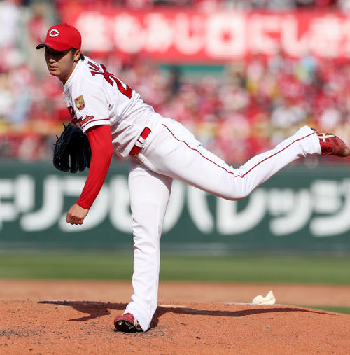 広島床田（2019年4月6日撮影）