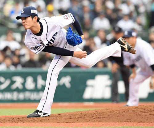 西武対オリックス　西武の先発今井（撮影・たえ見朱実）