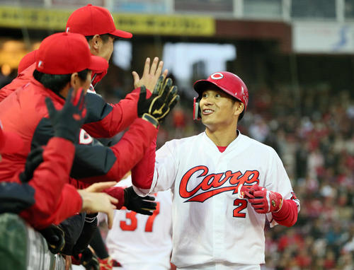 田中広輔（2019年4月10日撮影）