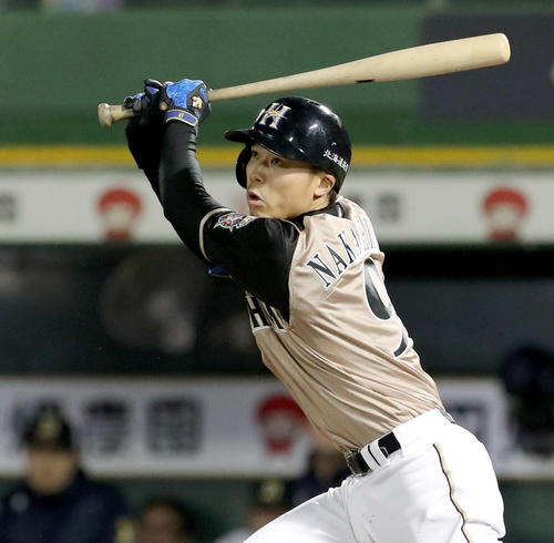 日本ハム中島（2019年4月18日撮影）　　
