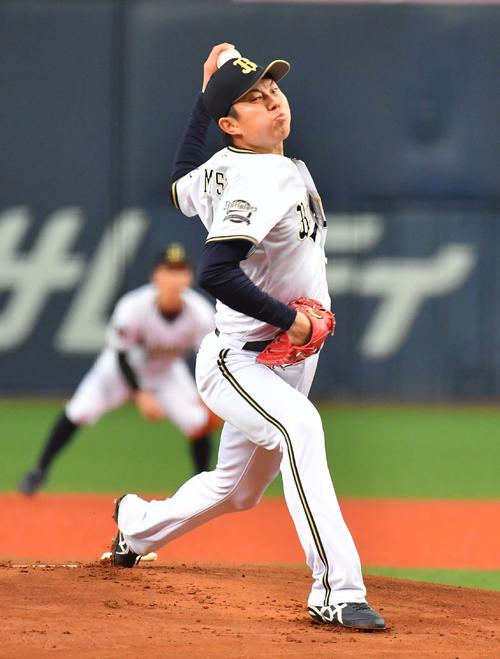 オリックス松葉貴大（2019年4月4日撮影）
