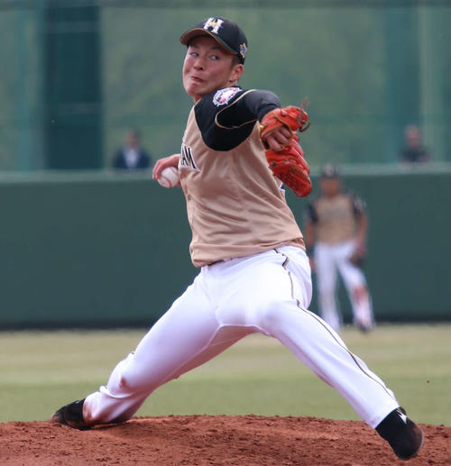 イースタン・リーグ　ヤクルト対日本ハム　先発した日本ハム吉田輝（撮影・山崎純一）