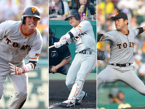平成生まれの、左から重信、山本、中川