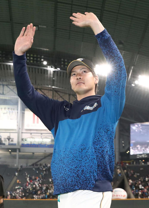 日本ハム有原航平（2019年4月14日撮影）