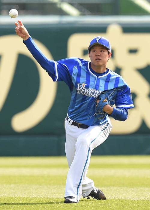 DeNA上茶谷（2019年4月8日撮影）