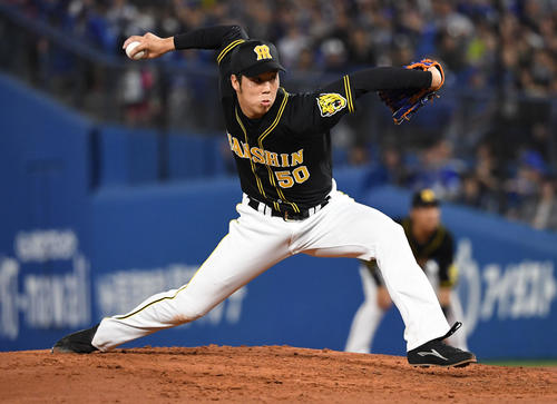 DeNA対阪神　阪神先発の青柳晃洋（撮影・奥田泰也）