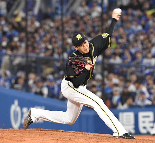 DeNA対阪神　7回裏をピシャリと抑えた能見（撮影・奥田泰也）