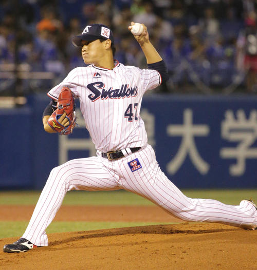 ヤクルト高橋奎二（2018年10月撮影）