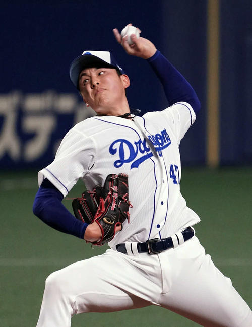 中日笠原祥太郎（2019年4月18日撮影）