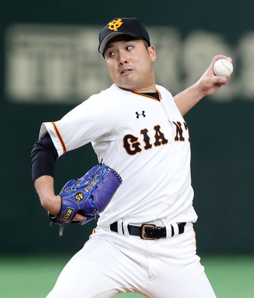 巨人対DeNA 巨人先発の今村(撮影・垰建太)