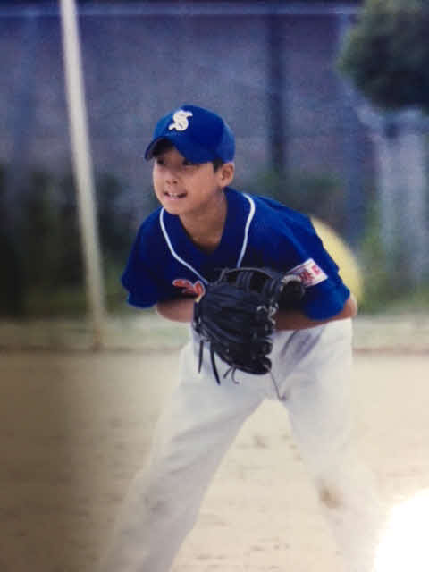 巨人今村の少年野球時代の写真（本人提供）