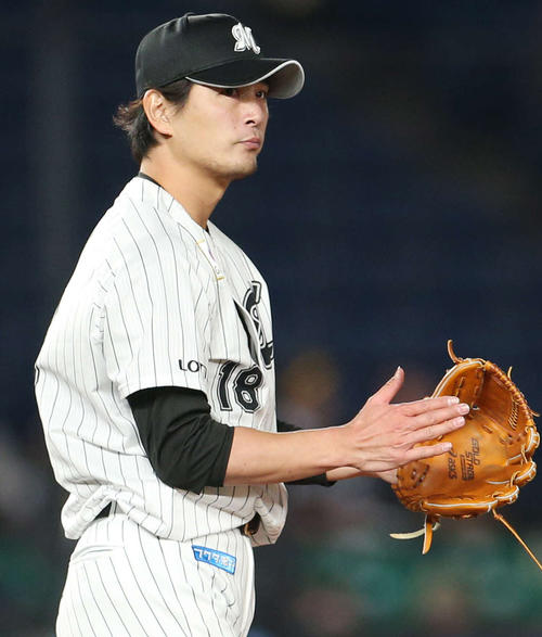 ロッテ涌井（2019年4月16日撮影）