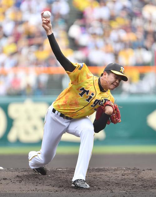 阪神対広島　阪神先発才木浩人（撮影・上田博志）