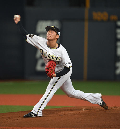 オリックス先発の山本由伸（撮影・渦原淳）