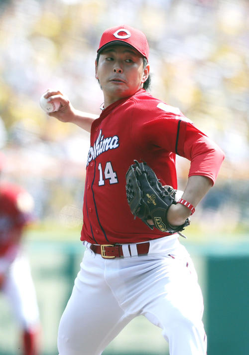 阪神対広島　阪神戦に先発する広島大瀬良（撮影・前田充）