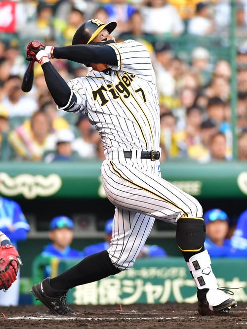阪神対DeNA　10回裏阪神1死、代打で出場も遊飛に倒れる糸井嘉男（撮影・清水貴仁）