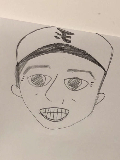 楽天平石監督の長女さきちゃん（12）が描いた似顔絵