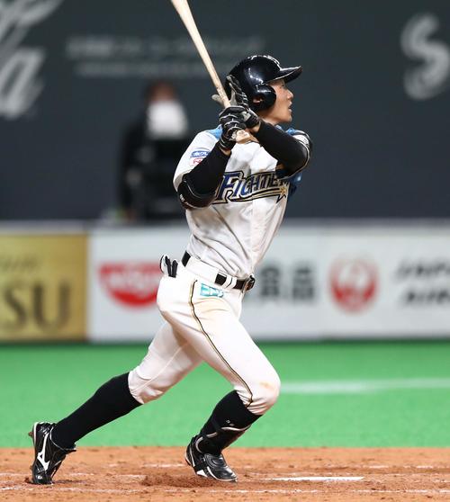 日本ハム石井一成（2019年3月24日撮影）