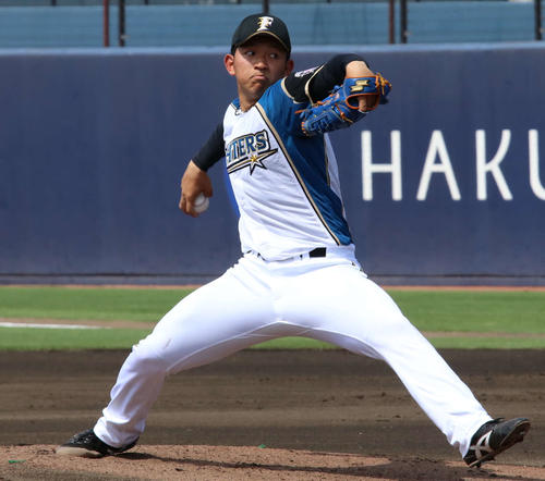 日本ハム柿木（2019年4月23日撮影）