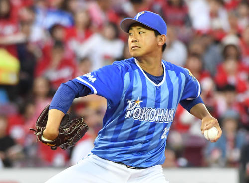 4勝目をあげたDeNA今永（撮影・奥田泰也）