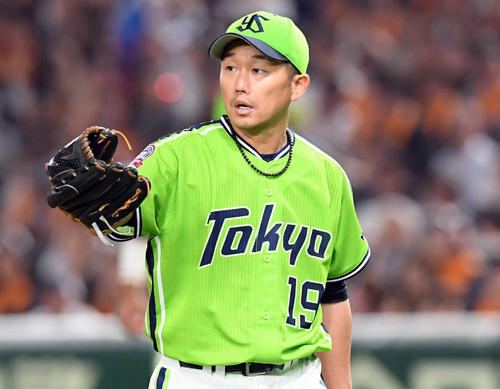 巨人を相手に5回を投げ、4安打無失点に抑えたヤクルト石川（撮影・たえ見朱実）
